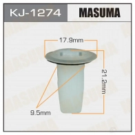 Клипса пластиковая MASUMA 1422886560 2 YRFD6A KJ-1274