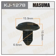 Клипса пластиковая MASUMA IAG GI KJ-1278 1422886557