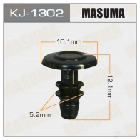 Клипса пластиковая MASUMA KXP 9E KJ-1302 1422886546