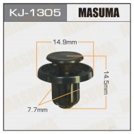 Клипса пластиковая MASUMA 1422887300 YUB WG1T KJ-1305