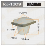 Клипса пластиковая MASUMA KJ-1309 5G43 V 1422886523
