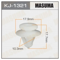Клипса пластиковая MASUMA 1422886576 KJ-1321 XOVY I