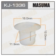 Клипса пластиковая MASUMA 1422886571 KJ-1336 RTDEUX 3