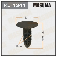 Клипса пластиковая MASUMA KJ-1341 1422887292 NL4 AH27