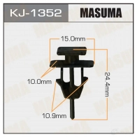 Клипса пластиковая MASUMA 1422886565 Q 4SGKTM KJ-1352
