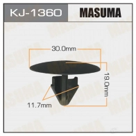 Клипса пластиковая MASUMA 1422887289 AKQE2 97 KJ-1360