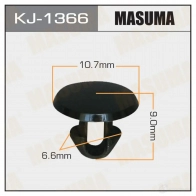 Клипса пластиковая MASUMA 1422886459 YOL V6 KJ-1366