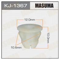 Клипса пластиковая MASUMA KJ-1367 6CY 4SI3 1422886458