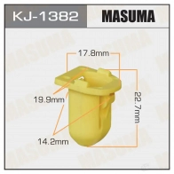 Клипса пластиковая MASUMA 1422886447 I 5S22 KJ-1382
