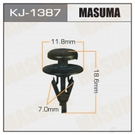 Клипса пластиковая MASUMA 1422888195 53Q XW KJ-1387