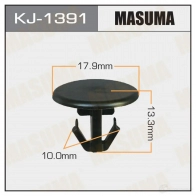 Клипса пластиковая MASUMA 1422886444 6I 7ZJIK KJ-1391
