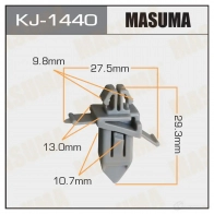 Клипса пластиковая MASUMA KJ-1440 P SAAE 1422884769