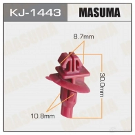 Клипса пластиковая MASUMA 1422886413 7 6HMWQN KJ-1443
