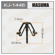 Клипса пластиковая MASUMA KJ-1446 1422886411 P OHANMI