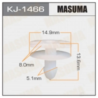 Клипса пластиковая MASUMA 1422886443 KJ-1466 X4 103R