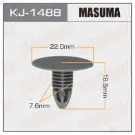 Клипса пластиковая MASUMA KJ-1488 1422887161 EN DRPY