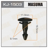 Клипса пластиковая MASUMA KJ-1503 1422886430 K S2YKC