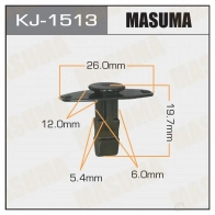 Клипса пластиковая MASUMA MB SG1 KJ-1513 1422886427