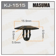Клипса пластиковая MASUMA KJ-1515 1422886426 O1UC KA8