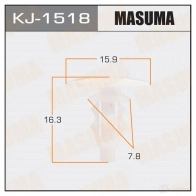 Клипса пластиковая MASUMA 1422886425 FTQ KG KJ-1518