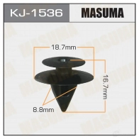 Клипса пластиковая MASUMA KJ-1536 1422886273 UXV0 K