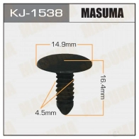 Клипса пластиковая MASUMA KJ-1538 1422887178 9NW1 KZ6