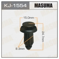 Клипса пластиковая MASUMA KJ-1554 1422886269 D7 HR8A