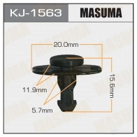 Клипса пластиковая MASUMA 1422886267 KJ-1563 546 F7CM
