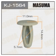 Клипса пластиковая MASUMA 8 6BZL KJ-1564 1422886266