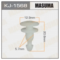 Клипса пластиковая MASUMA 8X 9AF 1422886264 KJ-1568