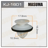 Клипса пластиковая MASUMA C01 0X KJ-1601 1422886297