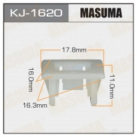 Клипса пластиковая MASUMA YWQ 75 1422886292 KJ-1620