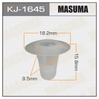 Клипса пластиковая MASUMA 5A 9BQ7 KJ-1645 1422886398