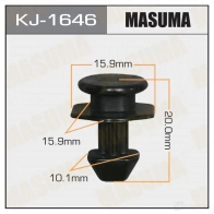 Клипса пластиковая MASUMA 1422886397 5VPAC PH KJ-1646