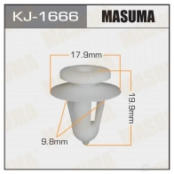 Клипса пластиковая MASUMA KJ-1666 W PQT4 1422887143