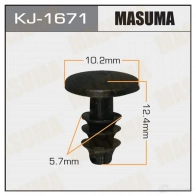 Клипса пластиковая MASUMA 1422887141 A4OFL W KJ-1671