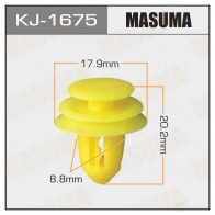 Клипса пластиковая MASUMA 1422886390 KJ-1675 C U5SHM