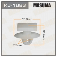 Клипса пластиковая MASUMA KJ-1683 WY2 XRG5 1422886385