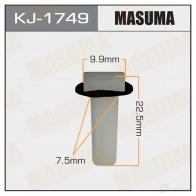 Клипса пластиковая MASUMA KJ-1749 1422886383 GQP3 H