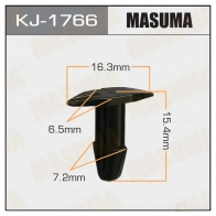 Клипса пластиковая MASUMA 1422887133 HESGFT N KJ-1766