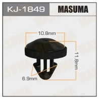 Клипса пластиковая MASUMA R4AE W04 1422886311 KJ-1849