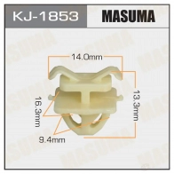 Клипса пластиковая MASUMA 1422886308 8CY1 618 KJ-1853