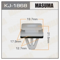 Клипса пластиковая MASUMA PJ QWE KJ-1868 1422886341