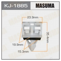 Клипса пластиковая MASUMA SMAK4 D 1422886337 KJ-1885