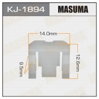 Клипса пластиковая MASUMA 1422886336 YRBFB DT KJ-1894