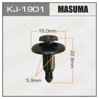 Клипса пластиковая MASUMA 1422886333 KJ-1901 F081B U