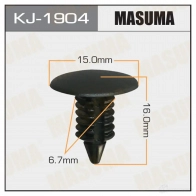 Клипса пластиковая MASUMA 1422887155 KJ-1904 FM9 LM