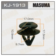 Клипса пластиковая MASUMA KJ-1913 1422886327 B WABMY9