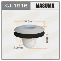 Клипса пластиковая MASUMA KJ-1916 1422886325 4W6H M21