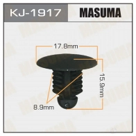 Клипса пластиковая MASUMA 1422887152 KJ-1917 YJ 54V